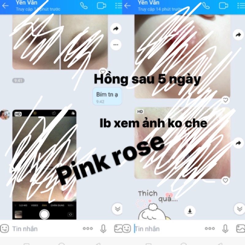 KEM HỒNG NHŨ HOA PINK ROSE MẪU MỚI