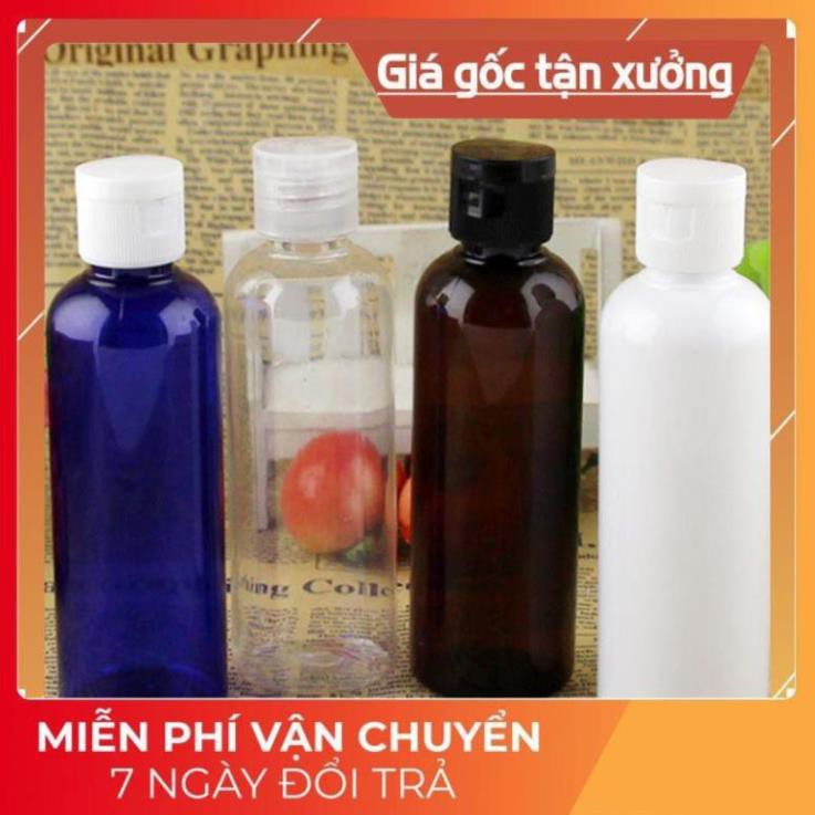 Chai lọ nhựa pet nắp bật [100ml/50ml/30ml/20ml] chiết mỹ phẩm, dầu gội, sữa tắm