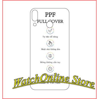[Vsmart ] Dán PPF mặt lưng cho vsmart live / vsmart  joy 1 / vsmart  joy 1 + / vsmart  active 1-1+ / vsmart  joy 2 plus