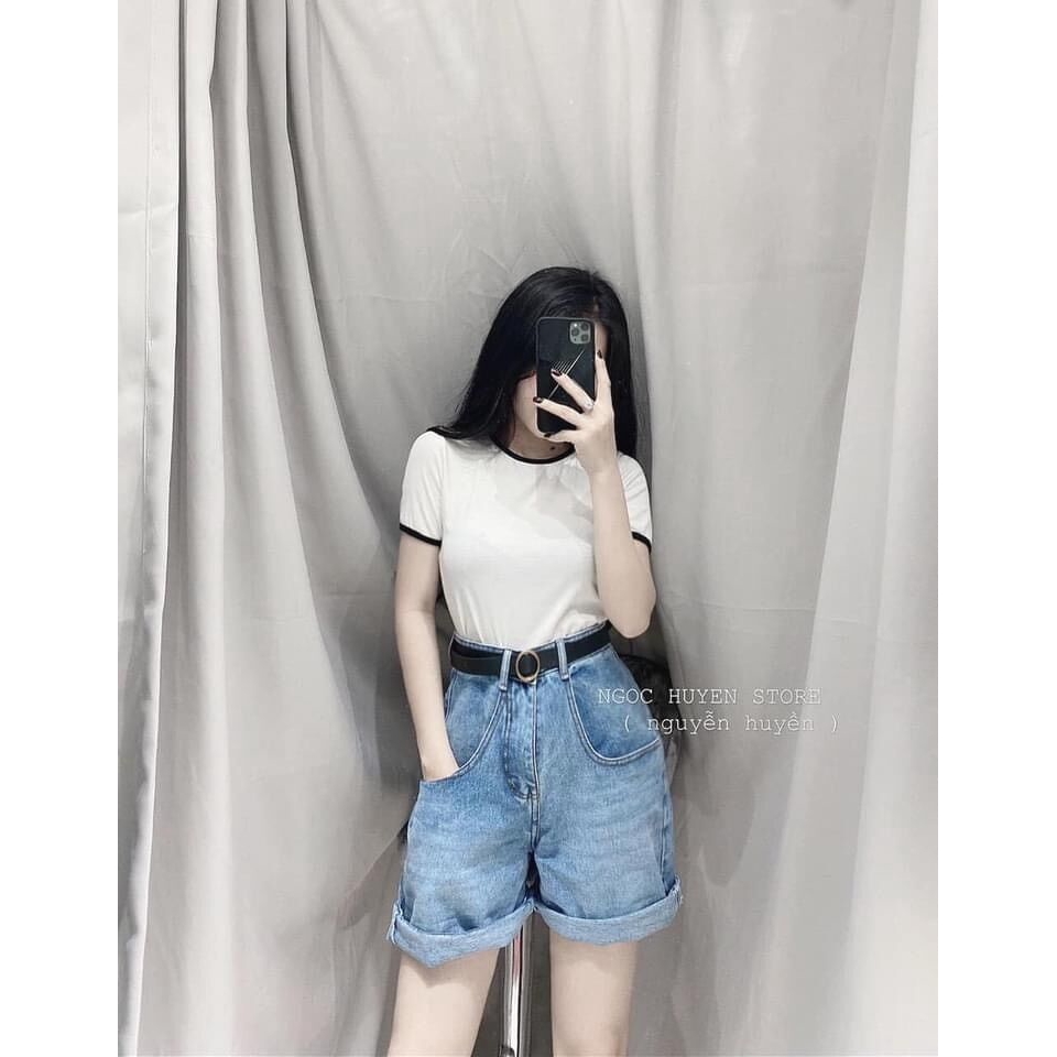 [Mã FAMARAL2 giảm 10K đơn 50K] Quần Short jean nữ chất bò trơn mềm xinh xắn