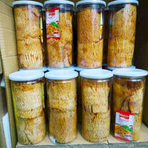 Lon 300gr mực cán nguyên con tẩm vị loại I