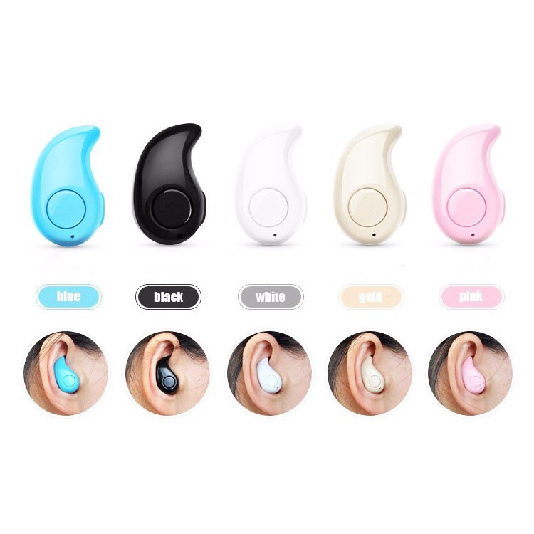 [Mã 2404EL10K giảm 10K đơn 20K] (Siêu hót) Tai nghe bluetooth S530 nhét tai siêu nhỏ gọn (có micro hỗ trợ đàm thoại)