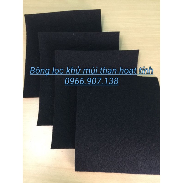 Tấm Lọc Khử Mùi Than Hoạt Tính. Tấm Lọc Khử Mùi Carbon dùng Cho Máy Hút Mùi Dày 3~5mm