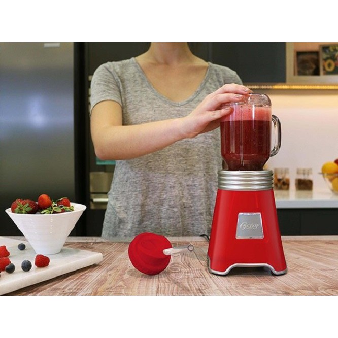 [Mã ELHA22 giảm 6% đơn 300K] Máy xay sinh tố OSTER FRESH BLEND AND GO MASON JAR BLENDER (RED)