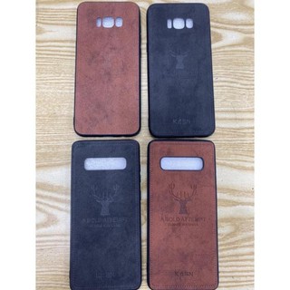 Ốp lưng Samsung S8 plus, S10 plus dẻo viền lưng vải