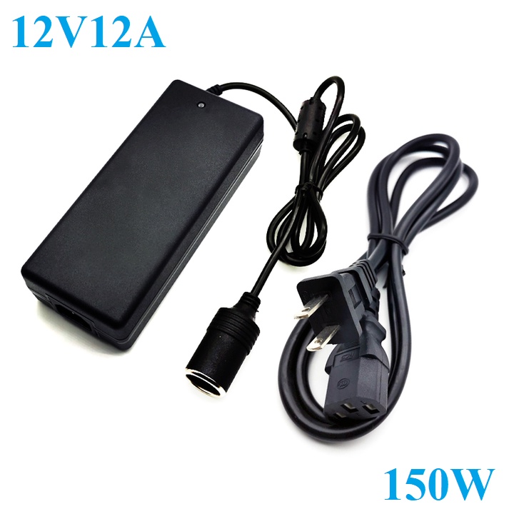 Bộ chuyển đổi nguồn từ 220V sang 12V-12A công suất 150W có đầu dạng cắm tẩu MÃ BYM-921-12V