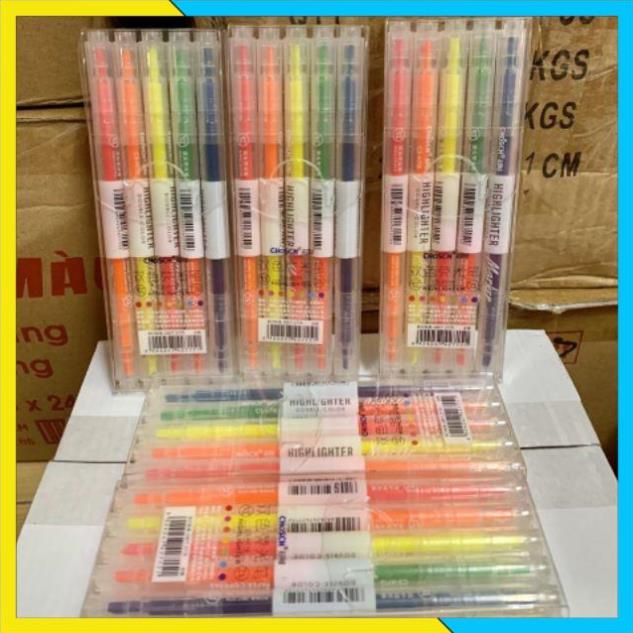 [FREESHIP] Set 6 bút highlight màu pastel Chosch xịn