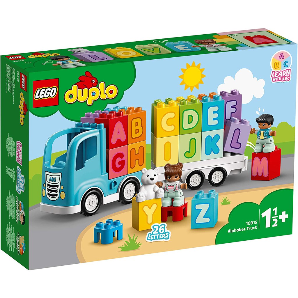 [LEGO CHÍNH HÃNG] 10915 - Xe Tải Bảng Chữ Cái Đầu Tiên Của Bé (LEGO DUPLO My First Alphabet Truck 10915) 36 Chi Tiết