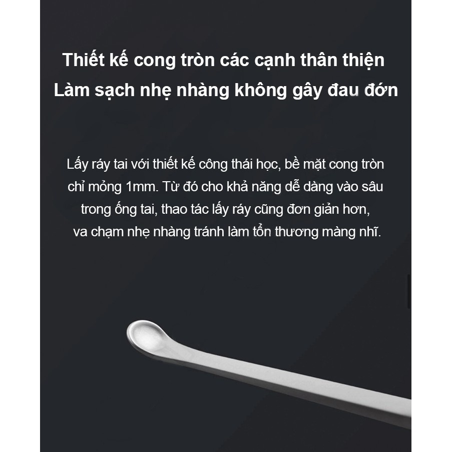 Bộ bấm móng tay Xiaomi Mijia 5 món théo 304 chống rỉ sét - Bộ mắt móng tay thép mijia-mi_saigon_lt