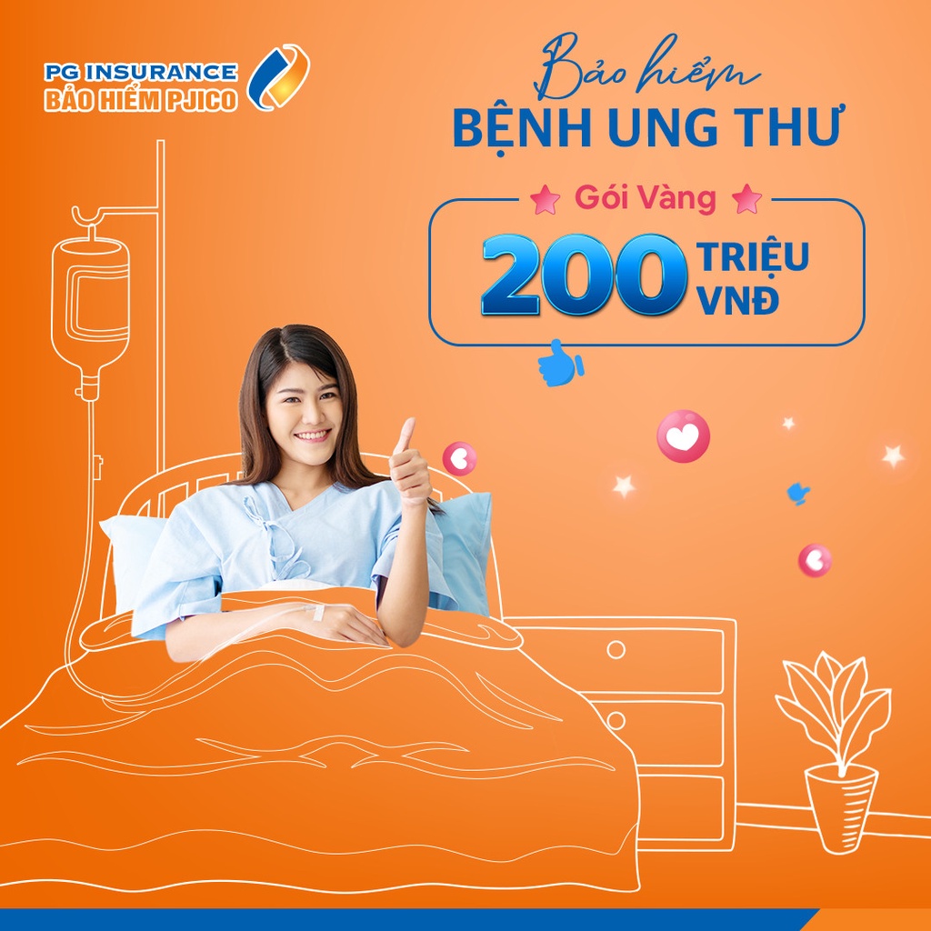 Toàn Quốc  PJICO - Bảo hiểm Ung thư - Gói Vàng