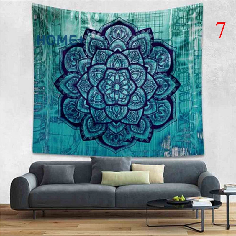 Indian Elephant Colorful Printed Mandala Decoration Aubusson Tapestry Religious Wall Decor Boho Bohemia Beach Blanket  @vn