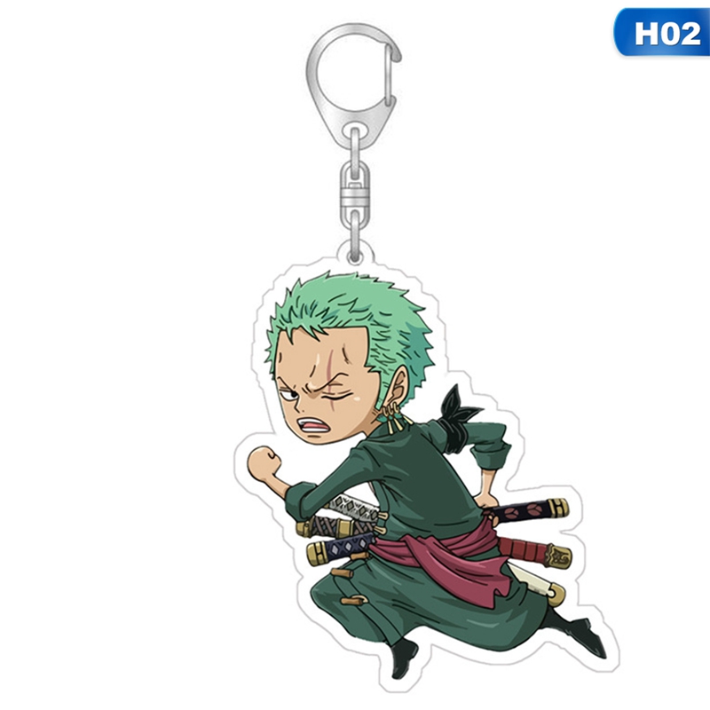 Móc Khóa Nhựa Acrylic Hình One Punch Man Zoro Nami