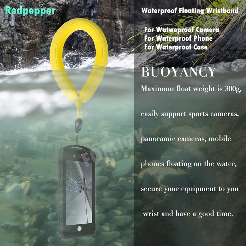 [Redpepper] Chống thấm Waterproof Floating Wristband Digital Camera Buoyancy Bracelet Yellow Buoyanc