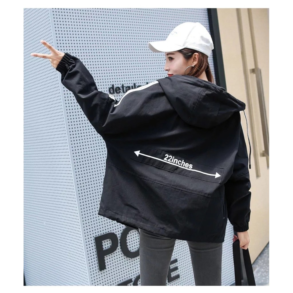 [Mã MASK2610K giảm 10K đơn từ 50K] [S01] Áo khoác nữ dù Brooklyn có nón 2 lớp hàng đẹp - M113 | BigBuy360 - bigbuy360.vn