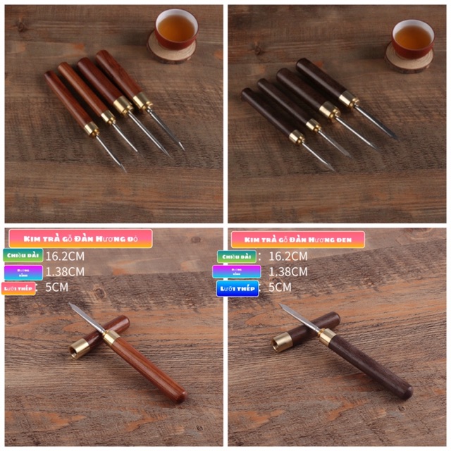 Kim trà tách bánh trà phổ nhĩ -ốp gỗ Đàn Hương cực đẹp( hàng tuyển)