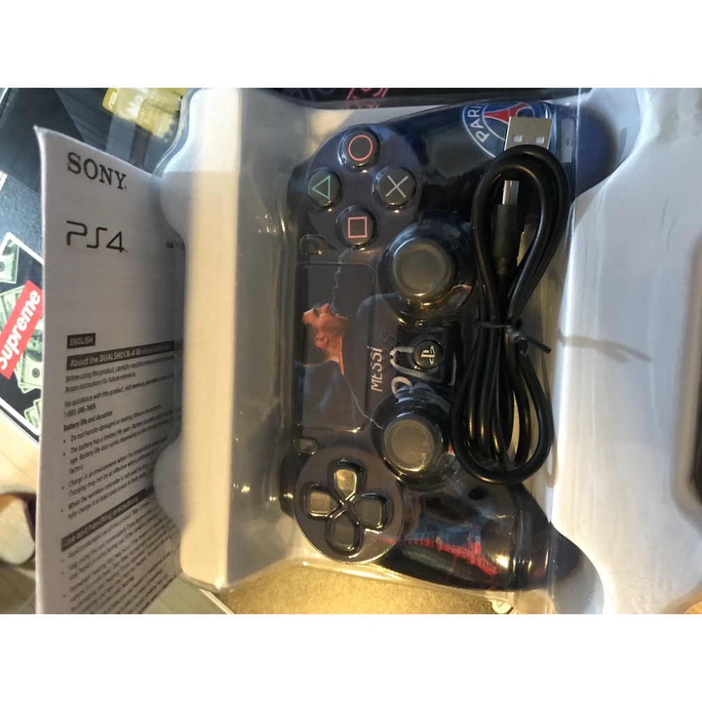 Tay cầm PS4 nâng cấp 2022 - dung lượng pin 800 mAh - kết nối bluetooth chơi game fifa online 4 - PES - FIFA