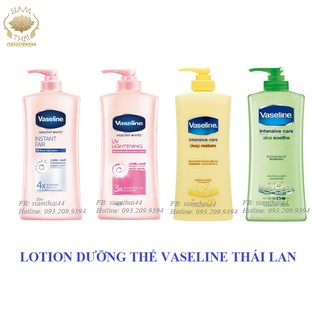 Sữa dưỡng thể Vaseline 400ml Thái Lan đủ màu