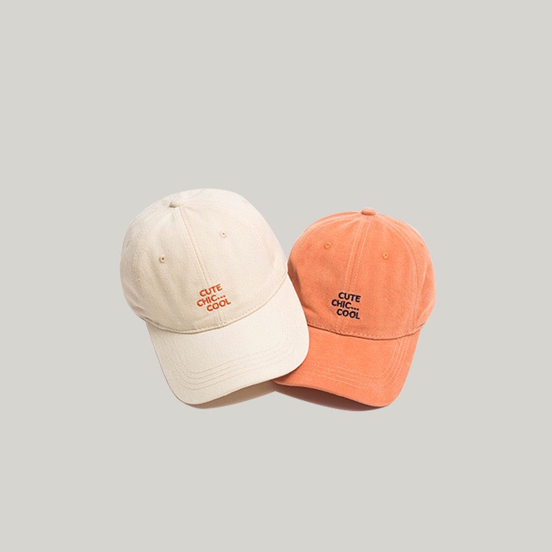 Mũ lưỡi trai nón kết TUMIE thêu chữ CUTE phong cách Ulzzang Unisex phù hợp cho nam nữ cá tính NK005