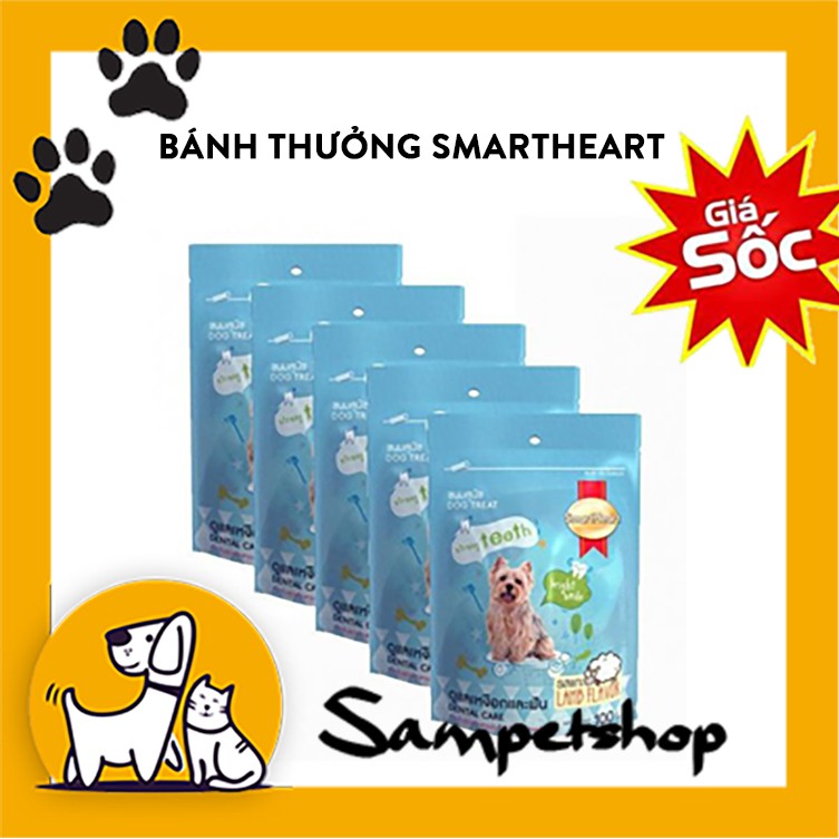 Bánh thưởng snack Smartheart 100g dành cho chó giúp làm sạch răng