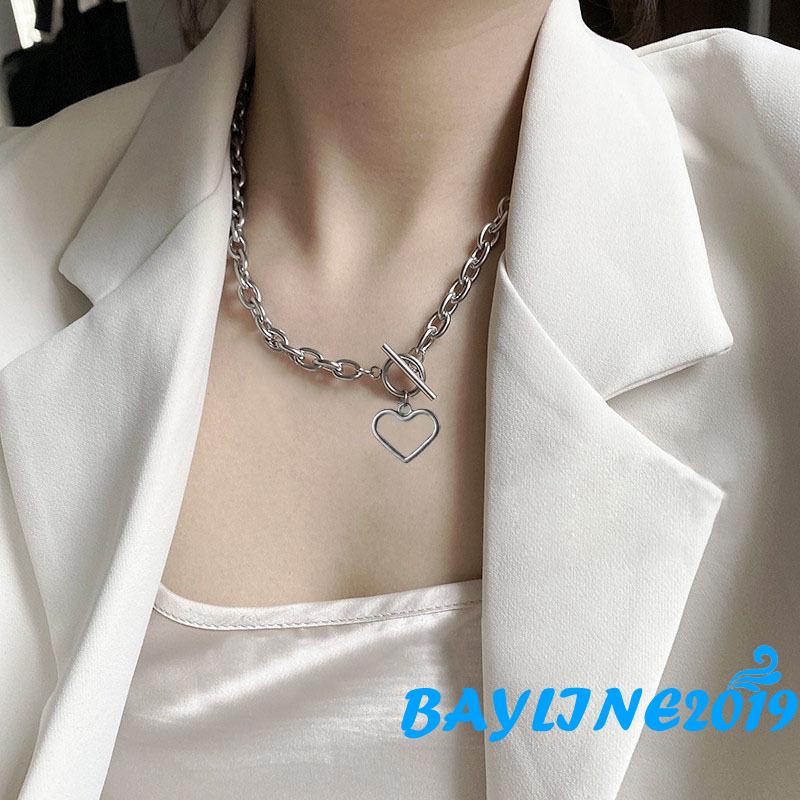 Vòng cổ choker hình trái tim màu vàng/bạc cổ điển cho cặp đôi