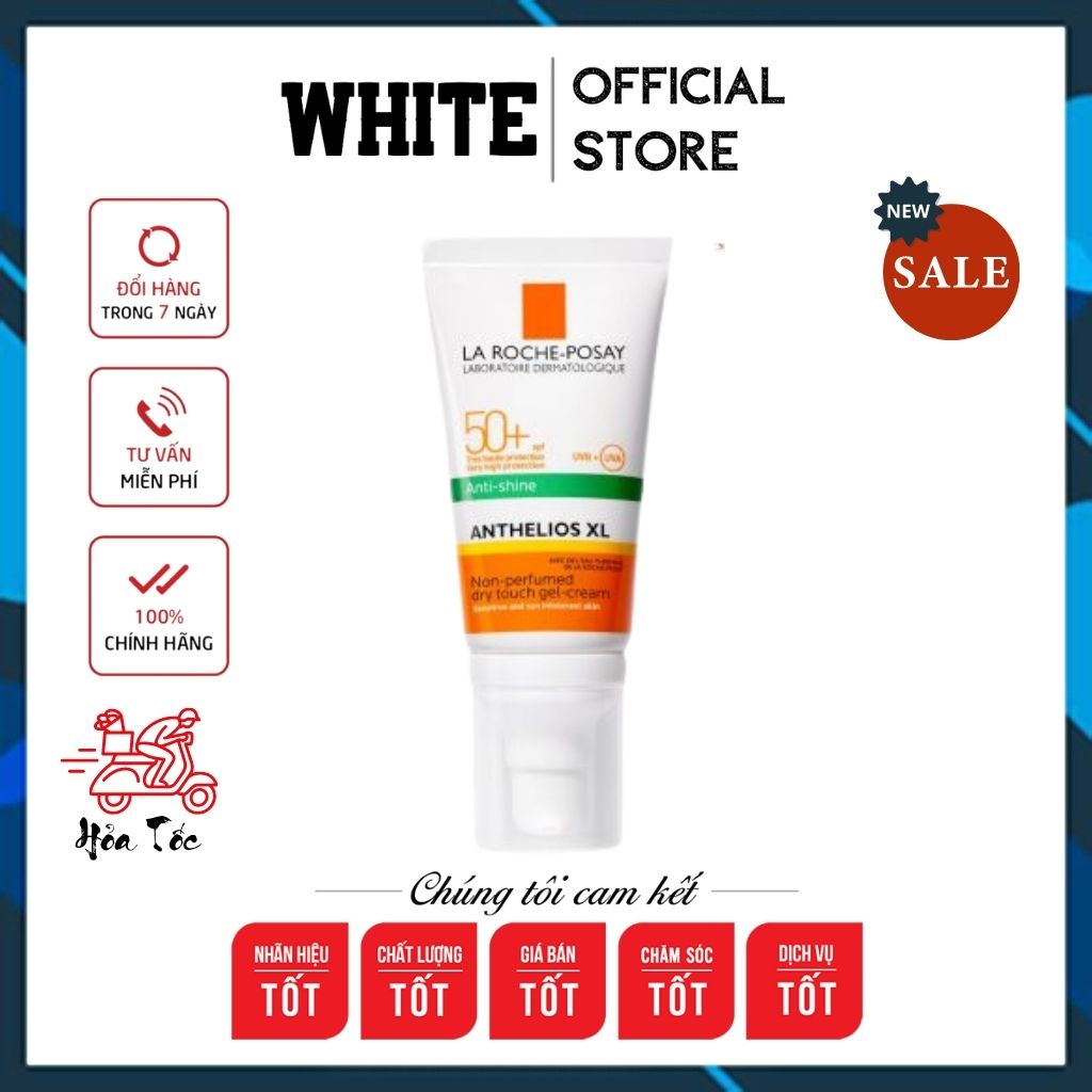  Kem Chống Nắng Laroche Posay Anthelios XL Anti Shine vạch xanh 50 ml - White Store