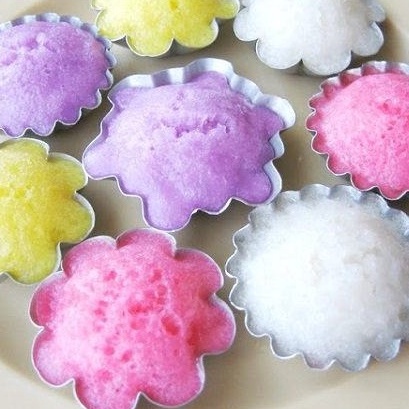 Set 10 Khuôn bánh bò, bánh da lợn, đổ rau câu tiện dụng bằng nhôm cao cấp, nhiều hình đẹp