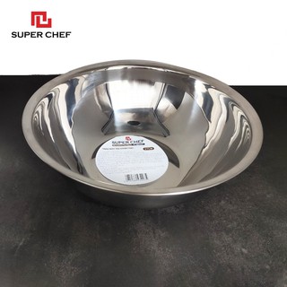 Thau inox 304 dày super chef cao cấp siêu bền tiện lợi sc_mb3221.24.27.30