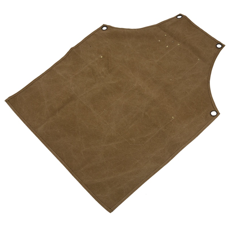 Tạp Dề Nấu Ăn Vải Canvas Màu Be Chống Bẩn Cho Thợ Làm Tóc