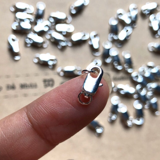 Bộ Khoá Càng 🦞Mạ Bạc Silver 925 4x10mm
