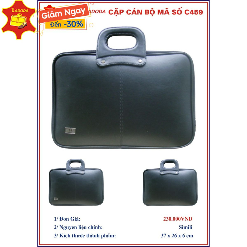 Cặp văn phòng/cặp công sở/cặp da/cặp cán bộ cho nam Ladoda mã Ca459