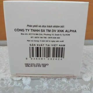 Kem dưỡng da Mộc Sâm 12g ( trắng da, mờ nám)
