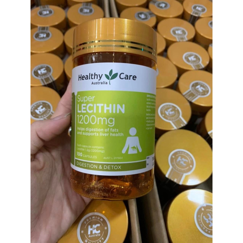Viên uống mầm đậu nành Healthy Care Super Lecithin 1200mg - EDS Hàng Mỹ