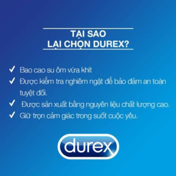 [ SIÊU RẺ ] Bao cao su Durex Love 3 bao [ SHOP YÊU THÍCH ]