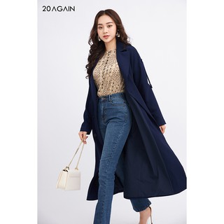 Áo khoác măng tô nữ 20AGAIN đủ màu, đủ size, đai rời KOA0746