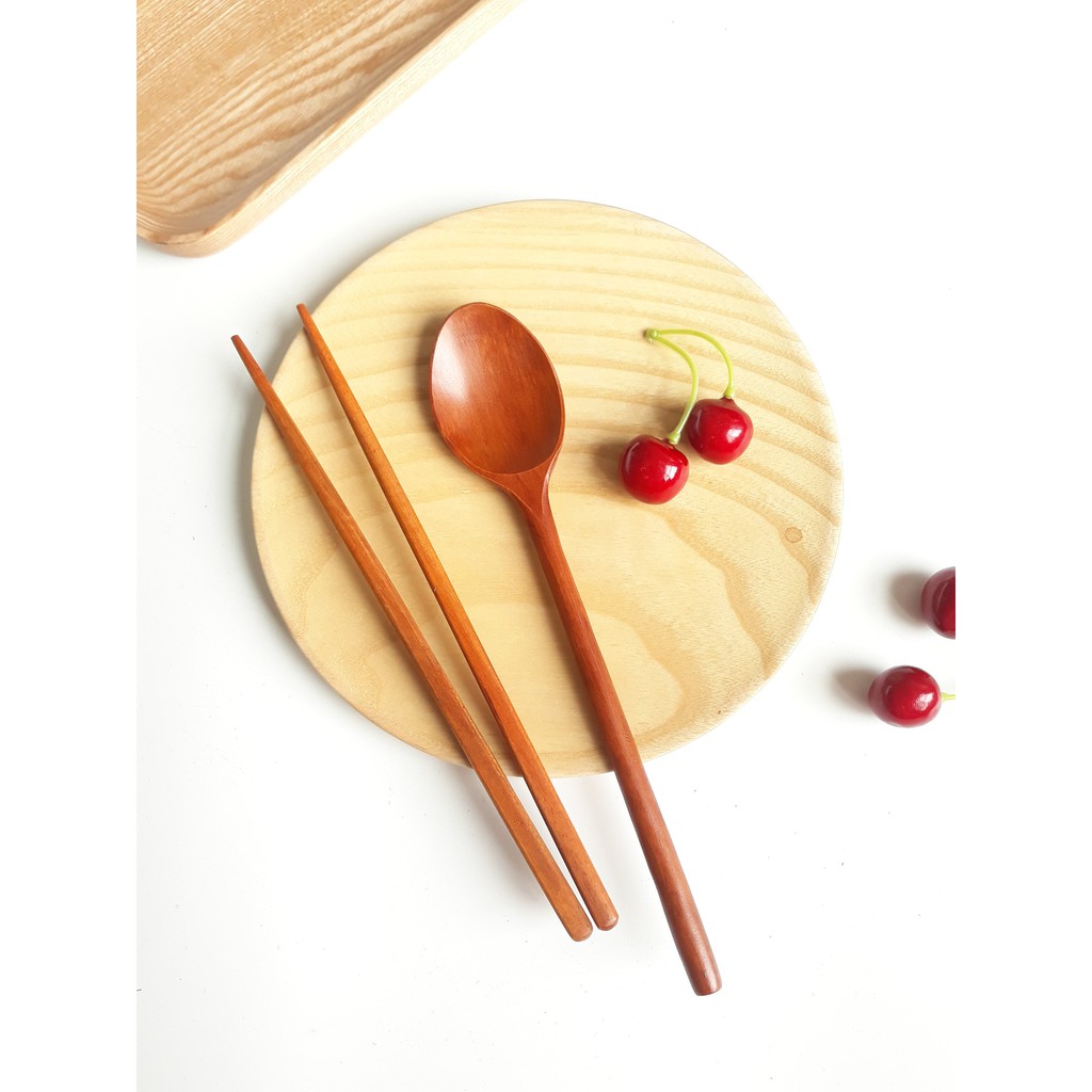 Đũa gỗ cẩm trơn đầu tròn 23 cm