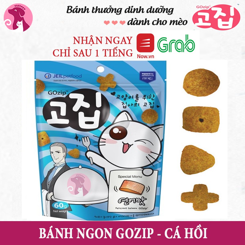 [TẶNG SÚP CIAO]Bánh thưởng cao cấp cho mèo - Gozip Hàn Quốc