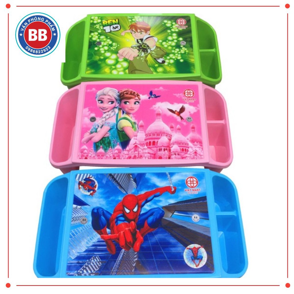 Bàn học nhựa việt nhật loại to ( 73x 40x 30), bàn ngồi đất, bàn laptop, có 2 khe cài sách vở, đồ dùng gọn gàng