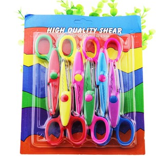 Bộ 6 Cây kéo răng cưa Trang trí thủ công