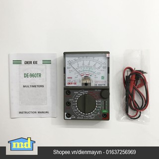 Đồng hồ vạn năng DER EE DE-960TR - Khuyến mại Pin