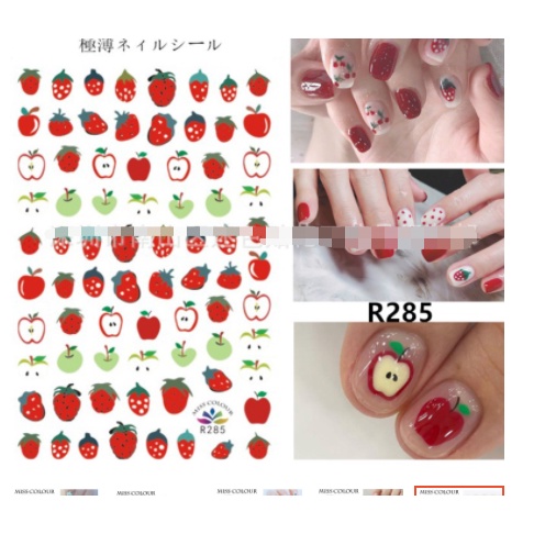 stikcer dâu trang trí nail