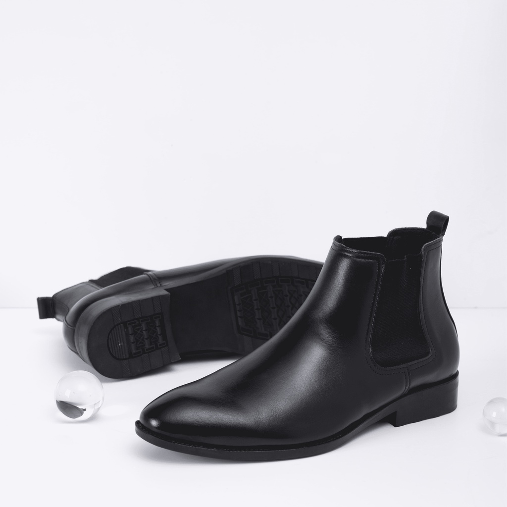 Giày Chelsea Boots Classic Nam PHANANH.4MAN'S Màu Đen da bò GB002