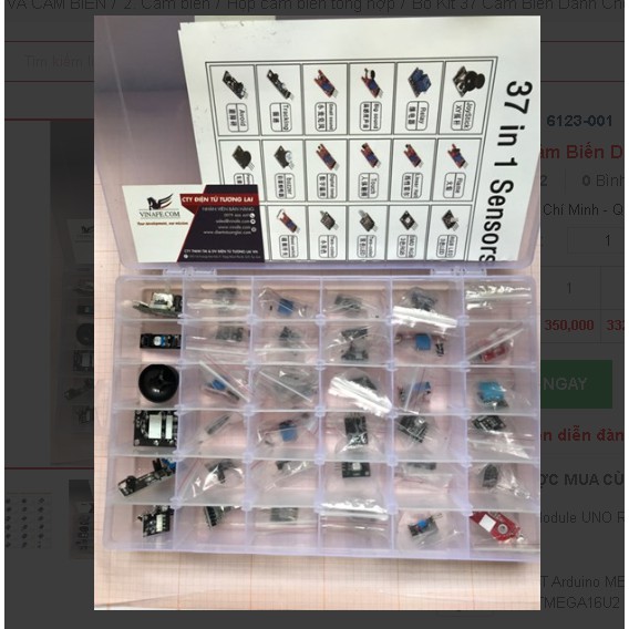 Bộ Kit 37 Cảm Biến Dành Cho Arduino