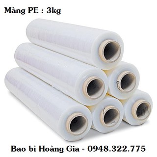 Cuộn màng chít (màng PE) bọc hàng 3kg lõi nhỏ