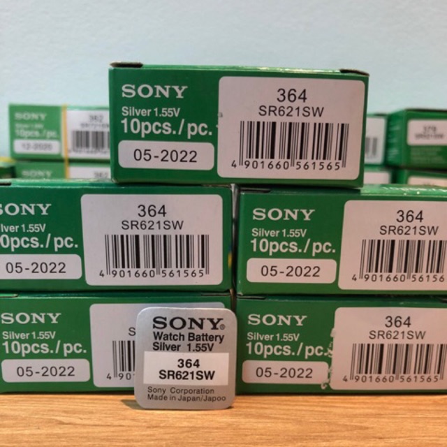 Viên pin đồng hồ Sony 621 - 364 Pin SR621SW  vỉ 1 viên