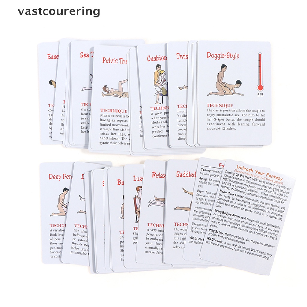 Bộ 108 Thẻ Chơi Game Risque Vui Nhộn Trang Trí Phòng Ngủ / Phòng Ngủ