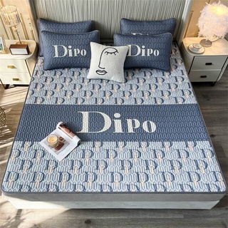 set chiếu cao su non latex 5d [ SIÊU ÊM - SIÊU MÁT ] mặt vải thun lạnh , chun cài 4 góc dipo