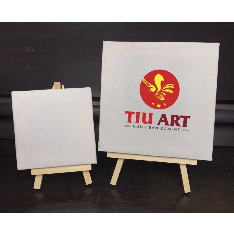 Mini Canvas TiuArt 15x15cm kèm giá đỡ