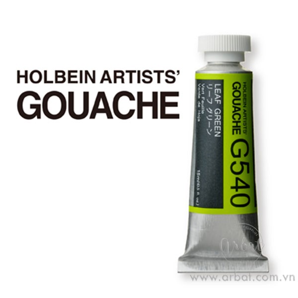 Màu gouache lẻ Holbein - Tuýp 15ml