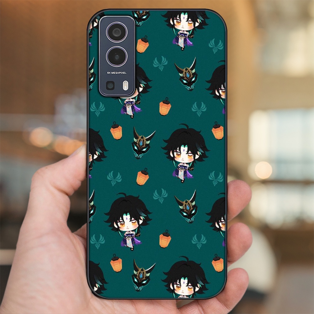 Ốp lưng Vivo Y72 5G viền đen in hình Xiao Genshin Impact