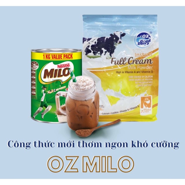 Combo sữa OZ MILO THƠM NGON KHÓ CƯỠNG